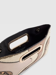 River Island Gold Terry De Havilland Swirl Clutch Bag - Image 5 of 6