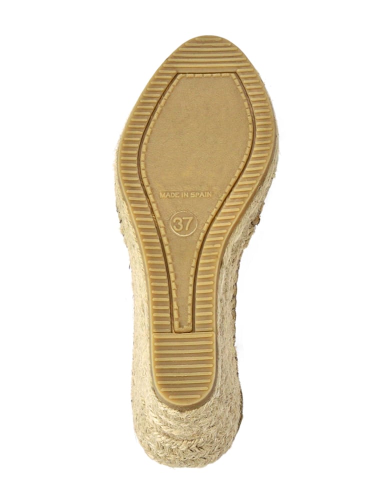 Måkeskinn - Jones Bootmaker Natural Rosanna Slingback Wedge-sko - Bilde 5 av 5