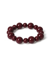 Aela Red Bead Stretch Bracelet - Image 3 of 3