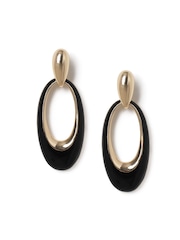 Aela Enamel Drop Black Earrings - Image 2 of 3