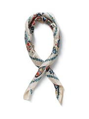 Aela Printed White Scarf - Image 1 of 3