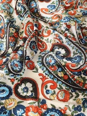 Aela Printed White Scarf - Image 3 of 3