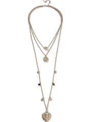 Aela Hjärta Charm Multirow Brun Halsband - Bild 2 av 2