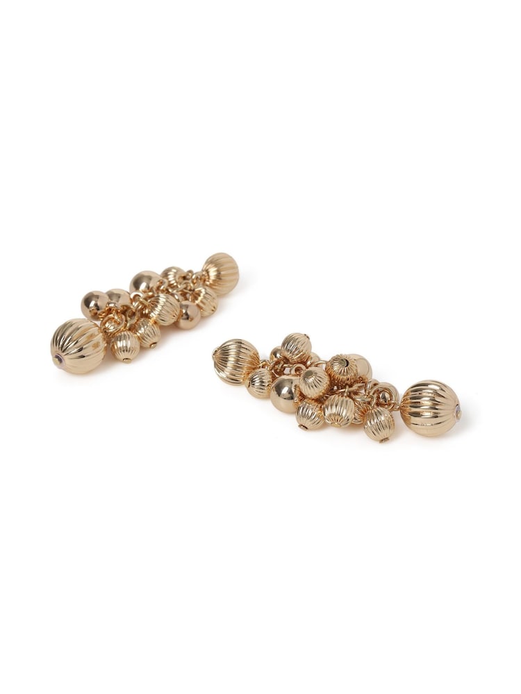 Etched Ball Cluster Drop Earrings - Image 2 of 2 Etched Ball Cluster Drop Earrings - Image 2 of 2