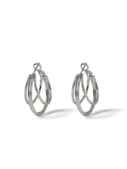 Etched Hoop Earrings - Image 2 of 3
