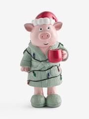 Red Christmas Pig Bathroom Ornament - Image 3 of 5