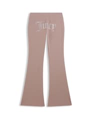 Juicy Couture Brown Apollo Diamante Jersey Low Rise Joggers - Image 4 of 4