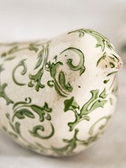 Dibor Green Botanical Bird Ornaments - Image 3 of 6