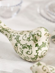 Dibor Green Botanical Bird Ornaments - Image 5 of 6