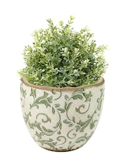 Dibor Green Botanical Plant Pot - Image 2 of 4