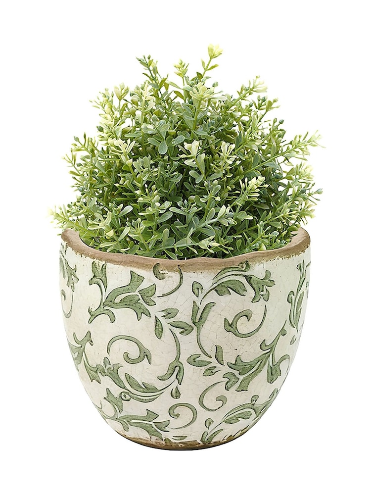 Dibor Green Botanical Plant Pot - Image 2 of 4