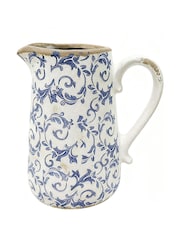 Dibor Blue Botanical Pitcher Jug - Image 2 of 6