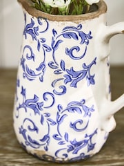 Dibor Blue Botanical Pitcher Jug - Image 3 of 6