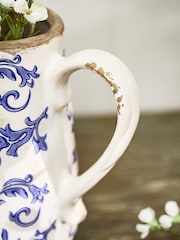 Dibor Blue Botanical Pitcher Jug - Image 5 of 6