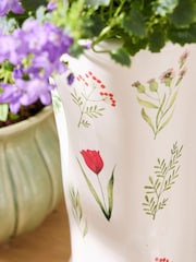 Dibor White Welly Boot Planter - Image 4 of 6