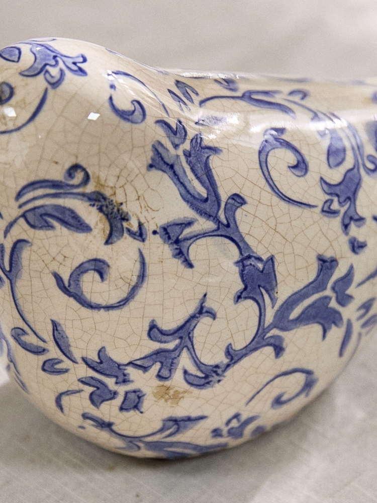 Dibor Blue Botanical Bird Ornaments - Image 6 of 6 Dibor Blue Botanical Bird Ornaments - Image 6 of 6