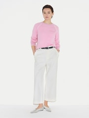 Jigsaw Pink Double Face Seamed Jumper - Image 5 of 6