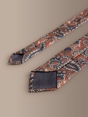 Rojo óxido - Corbata de diseño en seda italiana Signature - Imagen 3 de 3
