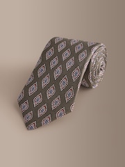 Verde - Corbata de diseño en seda italiana Signature - Imagen 1 de 3