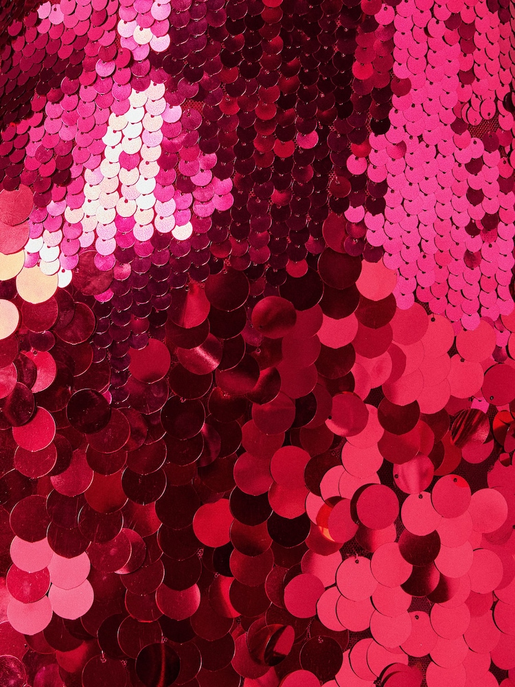 Love & Roses Pink Ombre Sequin Mini Dress - Image 8 of 8