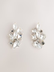 Silberfarben - Sparkle Cluster Stud Earrings - Bild 1 von 3