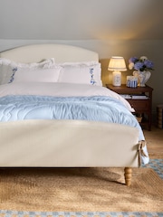 Cath Kidston Canvas Cream Chenille Bow Bed Frame - Image 2 of 5
