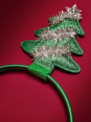 Green Christmas Tree Headband - Image 2 of 3