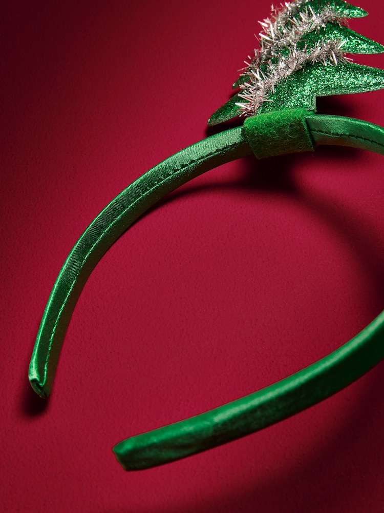 Green Christmas Tree Headband - Image 3 of 3