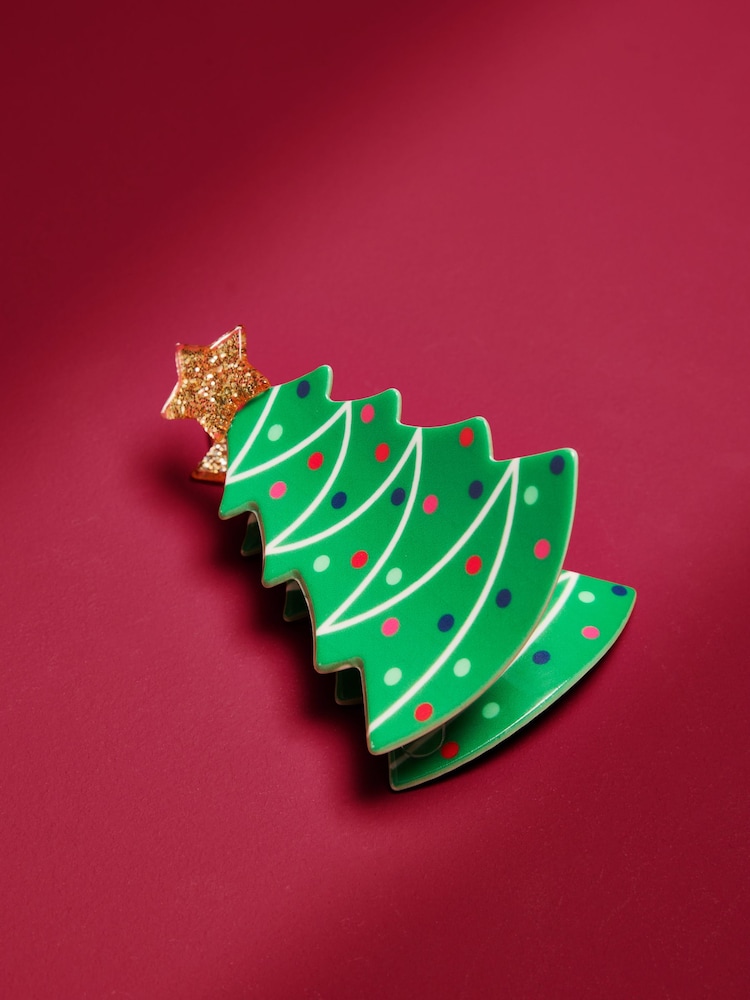 Buy Green Christmas Tree Claw Clip from Next Ireland