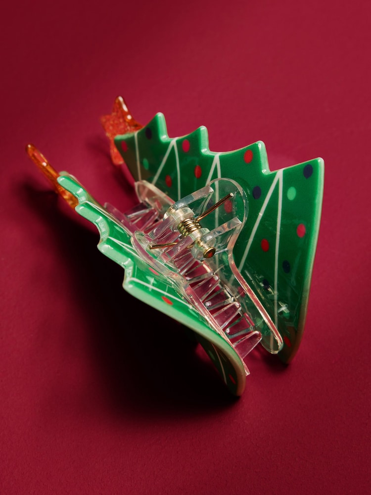 Buy Green Christmas Tree Claw Clip from Next Ireland