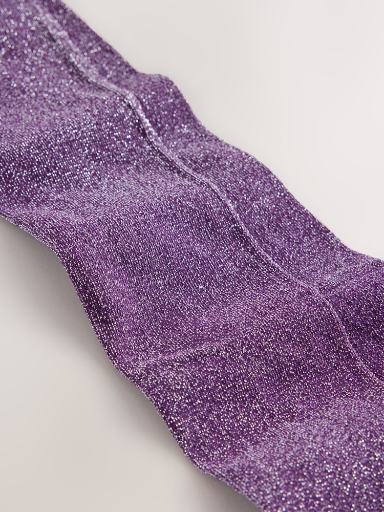 Purple Sparkle Tights - Image 2 of 3