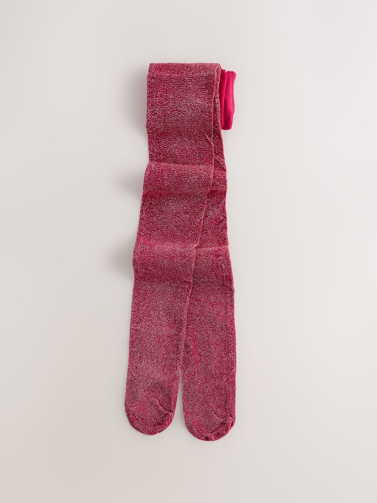 Dusky Pink Sparkle Tights - Image 1 of 3