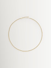 Missoma Gold Tone Molten Olive Chain Necklace - Image 1 of 3