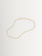 Missoma Gold Tone Molten Olive Chain Necklace - Image 2 of 3