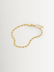 Missoma Gold Tone Molten Olive Chain Bracelet - Image 2 of 3