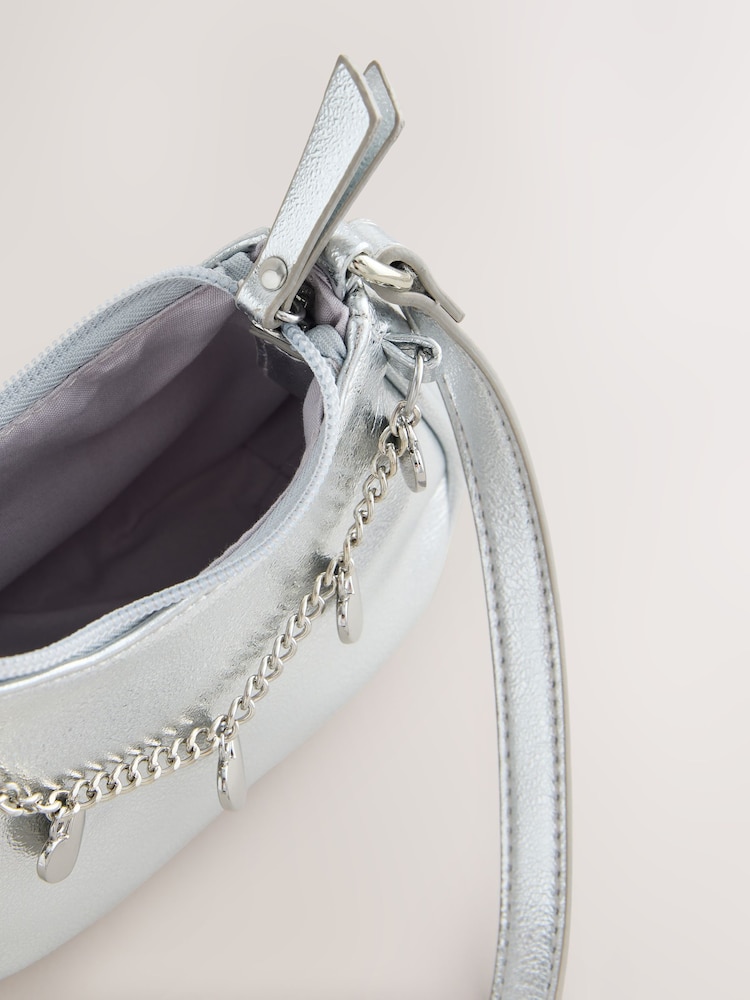 Silver Charm Cross-Body Bag - Image 5 of 5 Silver Charm Cross-Body Bag - Image 5 of 5
