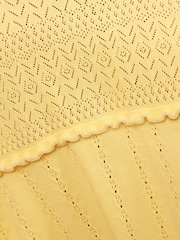 Love & Roses Yellow Crew Neck Lurex Detail Cotton Rich Knitted Midi Dress - Image 5 of 5