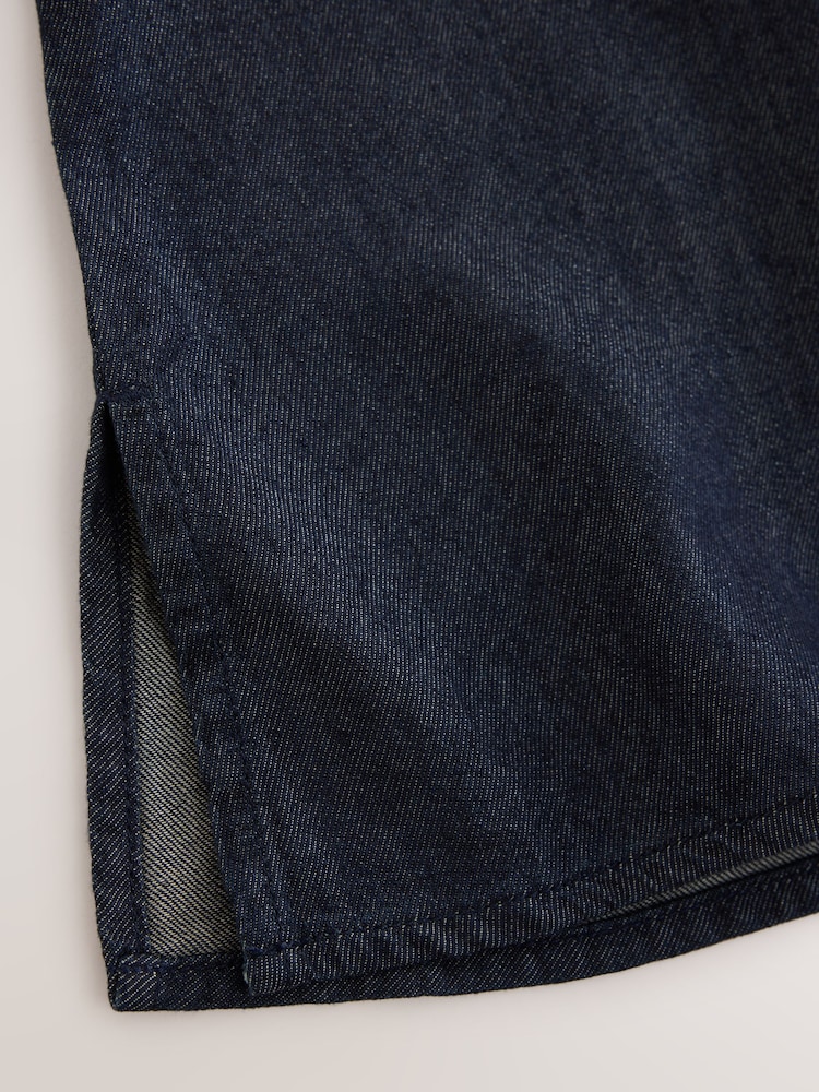 Indigo Blue N.Premium High Neck Sleeveless Top - Image 8 of 8
