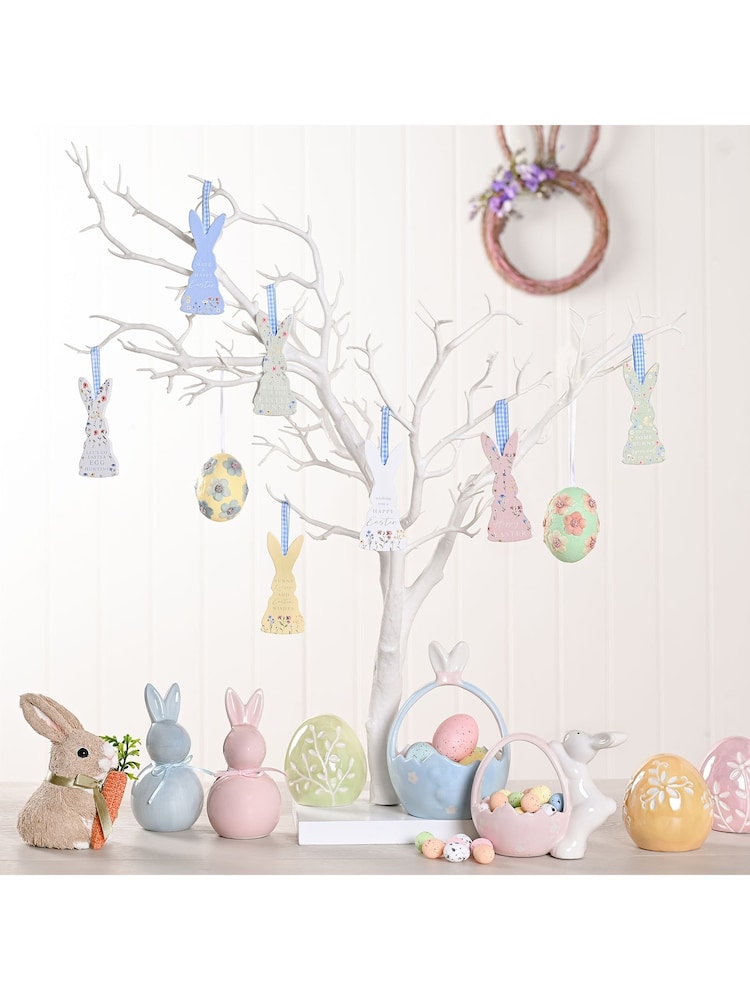 Widdop Multicoloured Pastel Ceramic Egg Ornament - Image 2 of 4 Widdop Multicoloured Pastel Ceramic Egg Ornament - Image 2 of 4