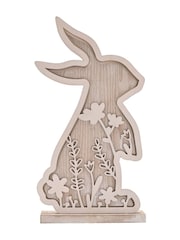Widdop Brown Wooden Bunny LED Light 32cm - Image 2 of 3