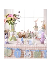 Widdop White 2 Stacking Mugs Gingham and Flower Design - Image 3 of 6