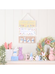 Widdop White Flocked Medium Bunny Ears Planter - Image 3 of 5