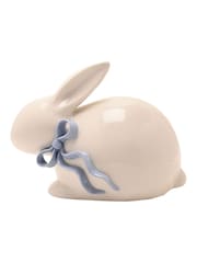 Widdop White Bunny Bow Ornament - Image 1 of 4