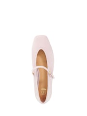 Dune London Pink Hearthrob Ballet Suede Pumps - Image 4 of 5
