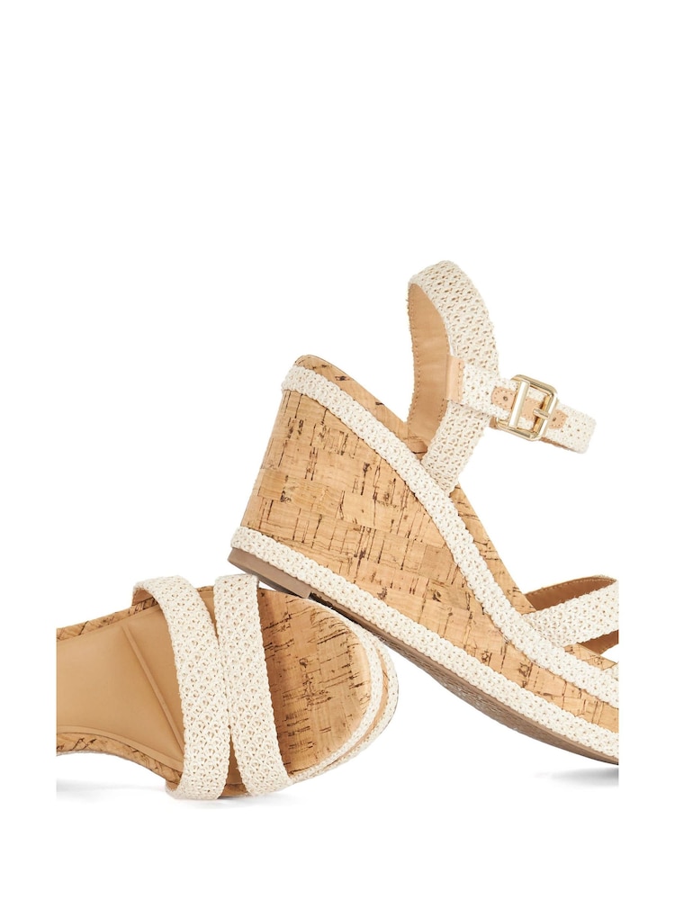 Dune London Natural Kipling Wedges - Image 5 of 5 Dune London Natural Kipling Wedges - Image 5 of 5