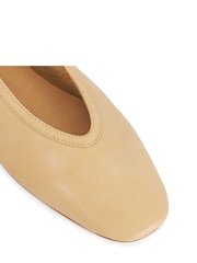 Dune London Natural Leather Hetta Ballet Pumps - Image 6 of 6