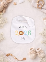 Personalised Lion Matching Sleepsuit & Bib Set - Image 3 of 4