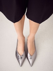 Pewter Standard Fit Forever Comfort® Court Kitten Heels - Image 3 of 9