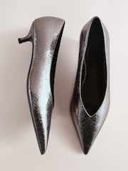 Pewter Standard Fit Forever Comfort® Court Kitten Heels - Image 6 of 9