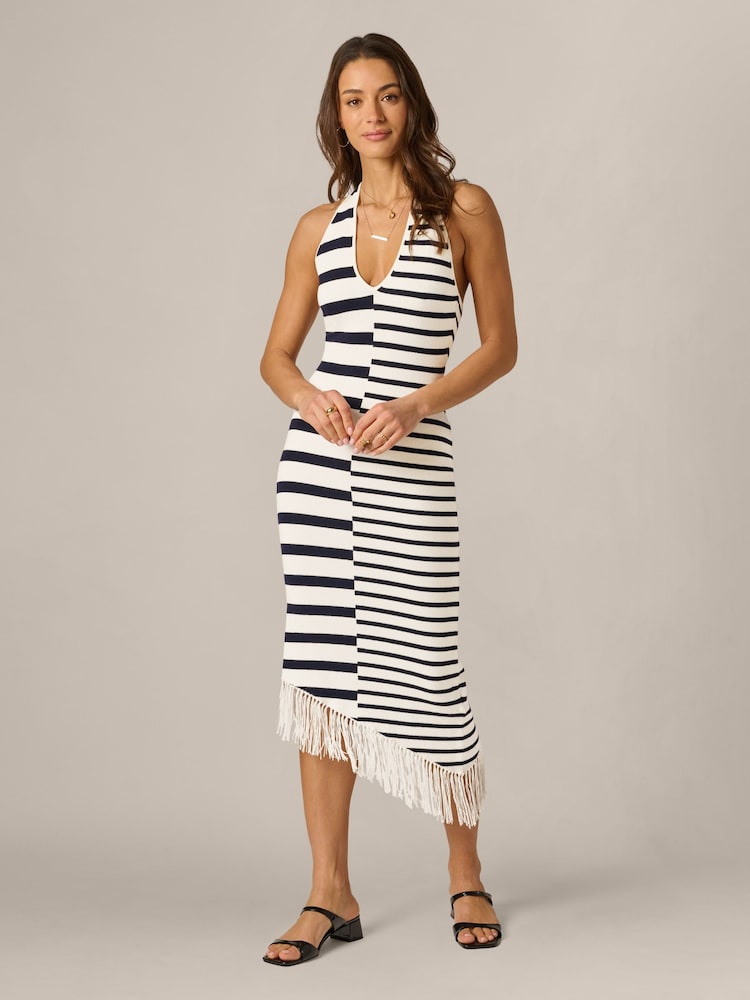 Adrianna Papell White Sweater Knit Dress - Image 1 of 6